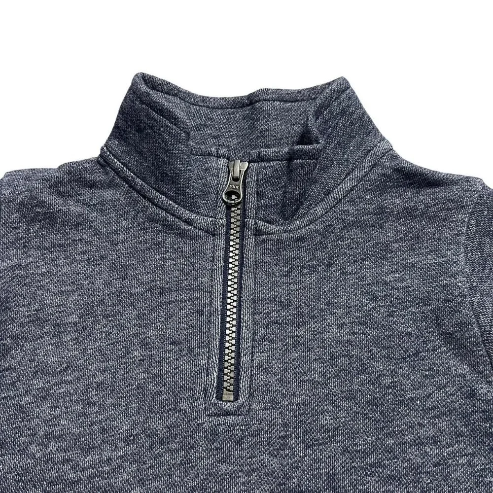 Children's Place 4T Navy French Terry Half-Zip Pullover